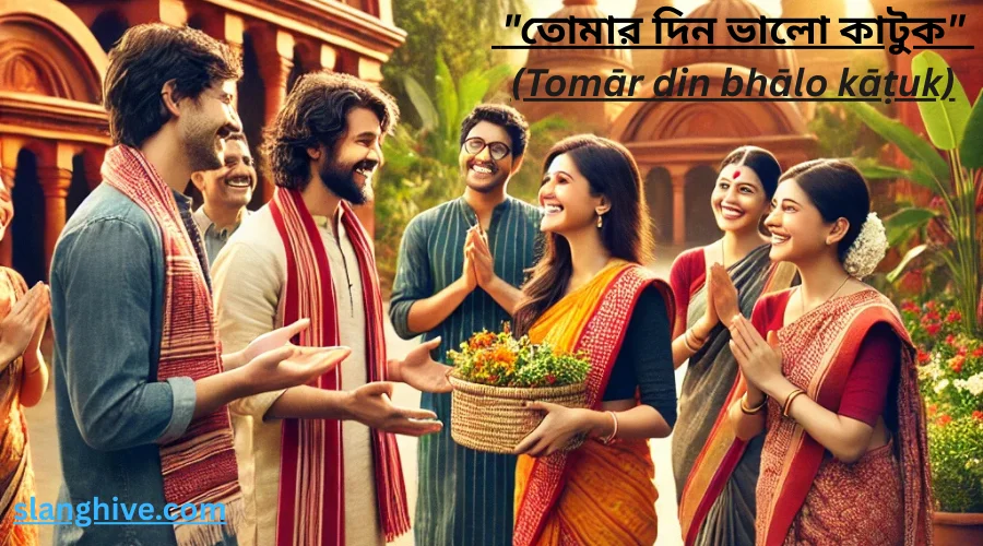 "তোমার দিন ভালো কাটুক" (Tomār din bhālo kāṭuk)