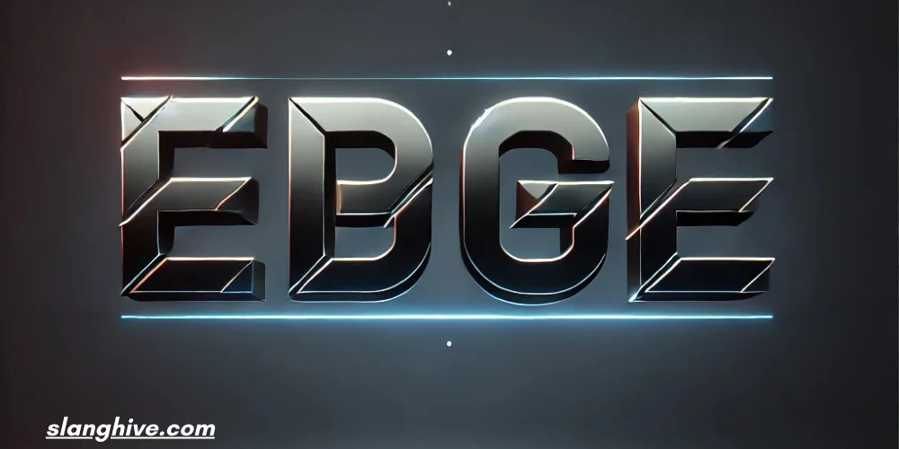 “Edge” in Slang: From Attitude to Subcultures