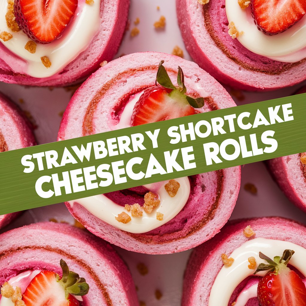Creamy Strawberry Cheesecake Rolls Wrapped in Soft Sponge Cake2025
