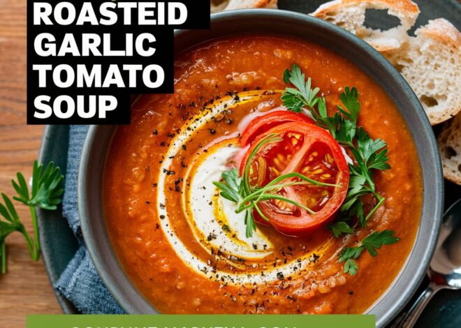 Best Ever Creamy Roasted Garlic Tomato Soup Recipe 2025
