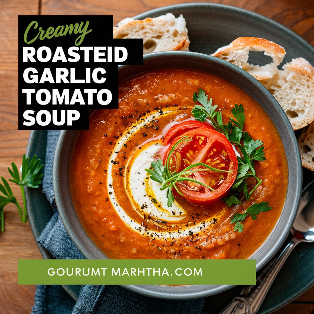 Best Ever Creamy Roasted Garlic Tomato Soup Recipe 2025