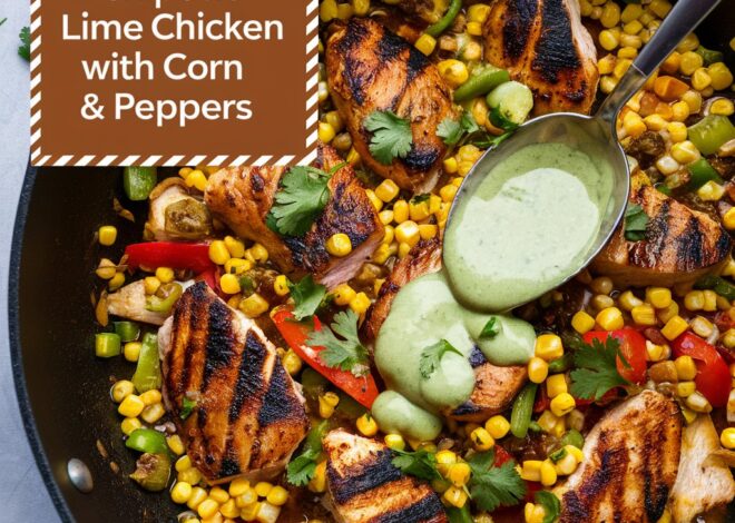 Easy Chipotle Lime Chicken Bowl with Sweet Corn & Bell Peppers 2025