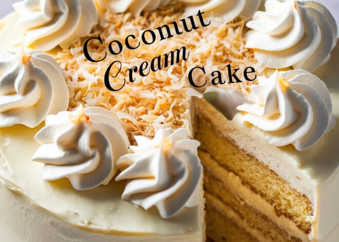 Moist Coconut Cake with Creamy Frosting – A Step-by-Step Guide2025