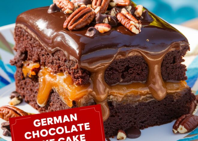 Easy German Chocolate Poke Cake – A Decadent Crowd-Pleaser2025