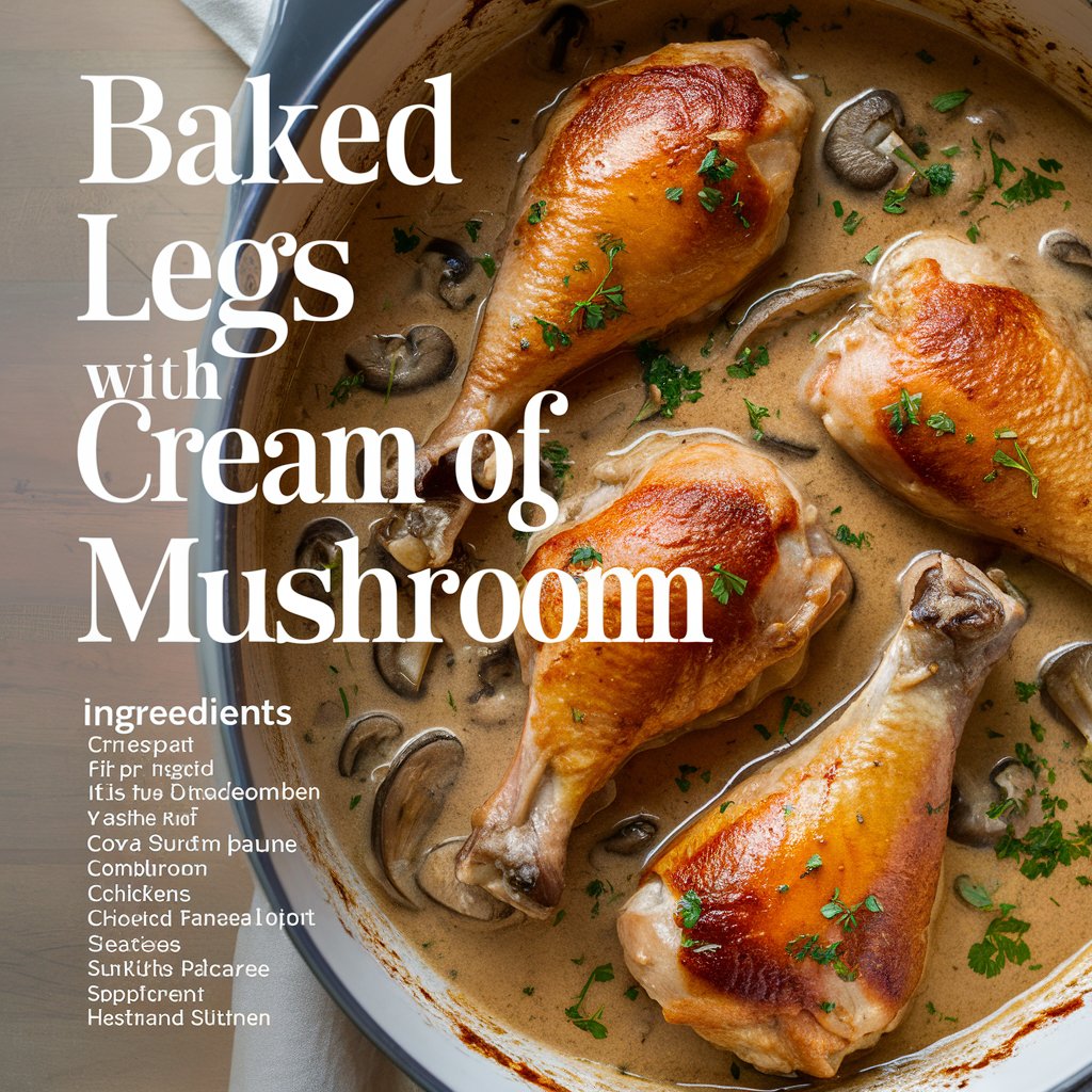 Creamy Mushroom Baked Chicken Legs – Oven-Baked Perfection2025