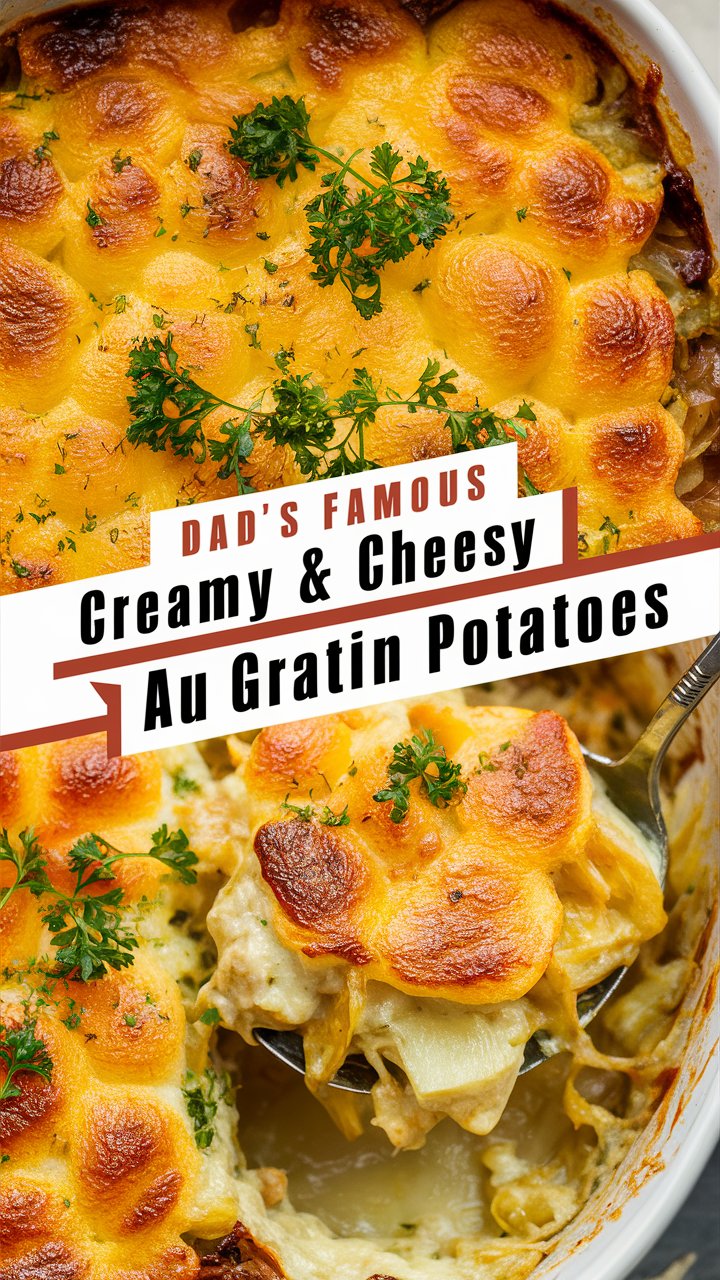 Dad’s Creamy Cheesy Au Gratin Potatoes: A Comfort Food Masterpiece 2025
