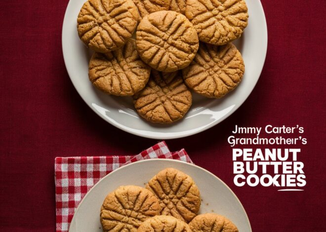 These peanut butter cookies, handed down through generations from Jimmy Carter’s grandmother, deliver rich, nutty flavor with a soft center and a perfectly crisp, golden edge. 2025