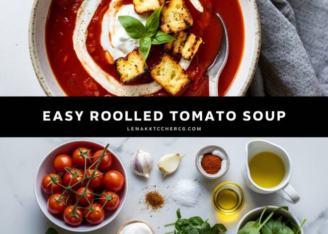 Cozy Roasted Tomato Basil Soup – The Best Homemade Comfort Recipe2025
