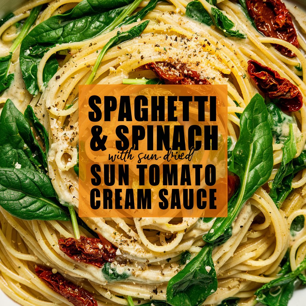 Easy 25-Minute Spaghetti with Spinach and Tangy Tomato Cream Sauce2025