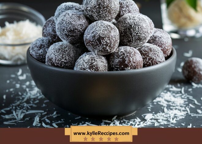 Quick & Healthy Chocolate Coconut Bites – 4-Ingredient Snack Recipe 2025