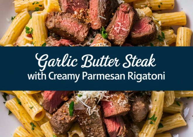 Creamy Garlic Butter Rigatoni with Steak and Parmesan – Ready in 30 Minutes 2025