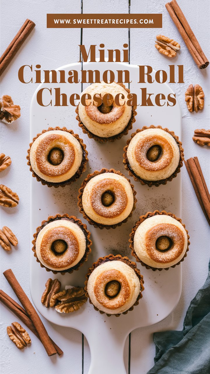 Easy Mini Cinnamon Roll Cheesecakes with Cream Cheese Glaze 2025