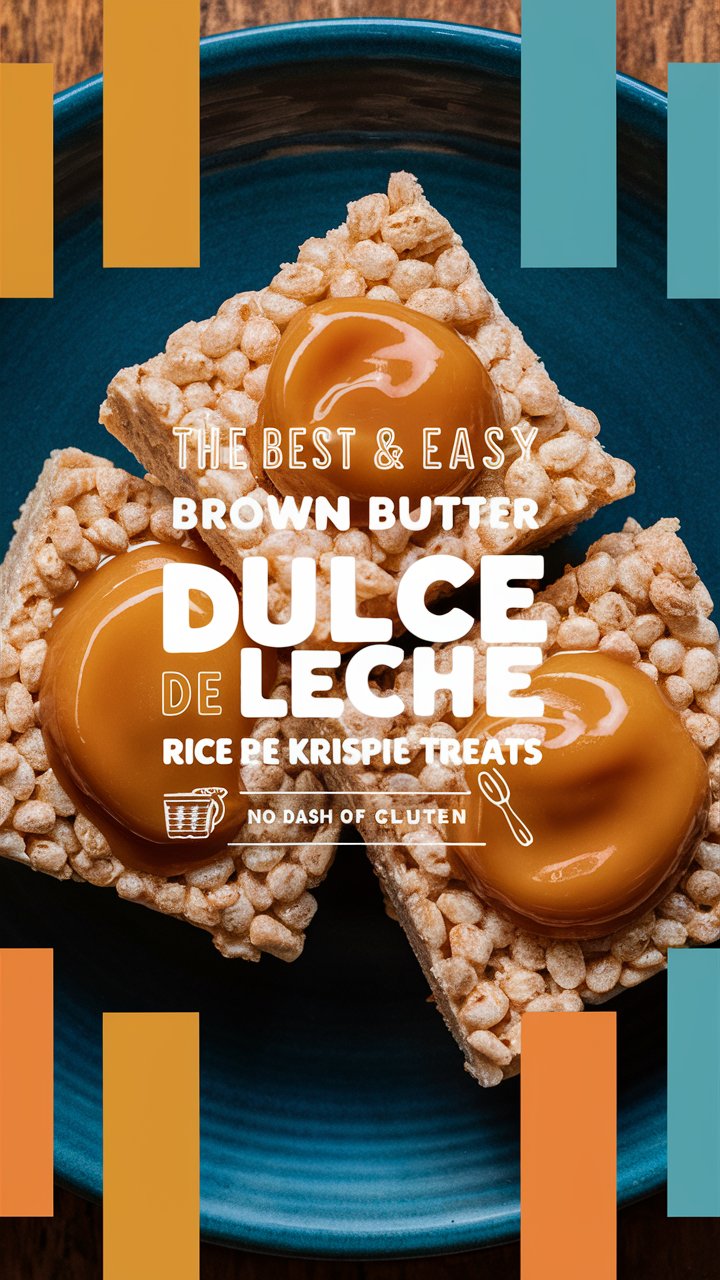 Gooey Brown Butter Rice Krispie Treats with Dulce de Leche Swirl 2025
