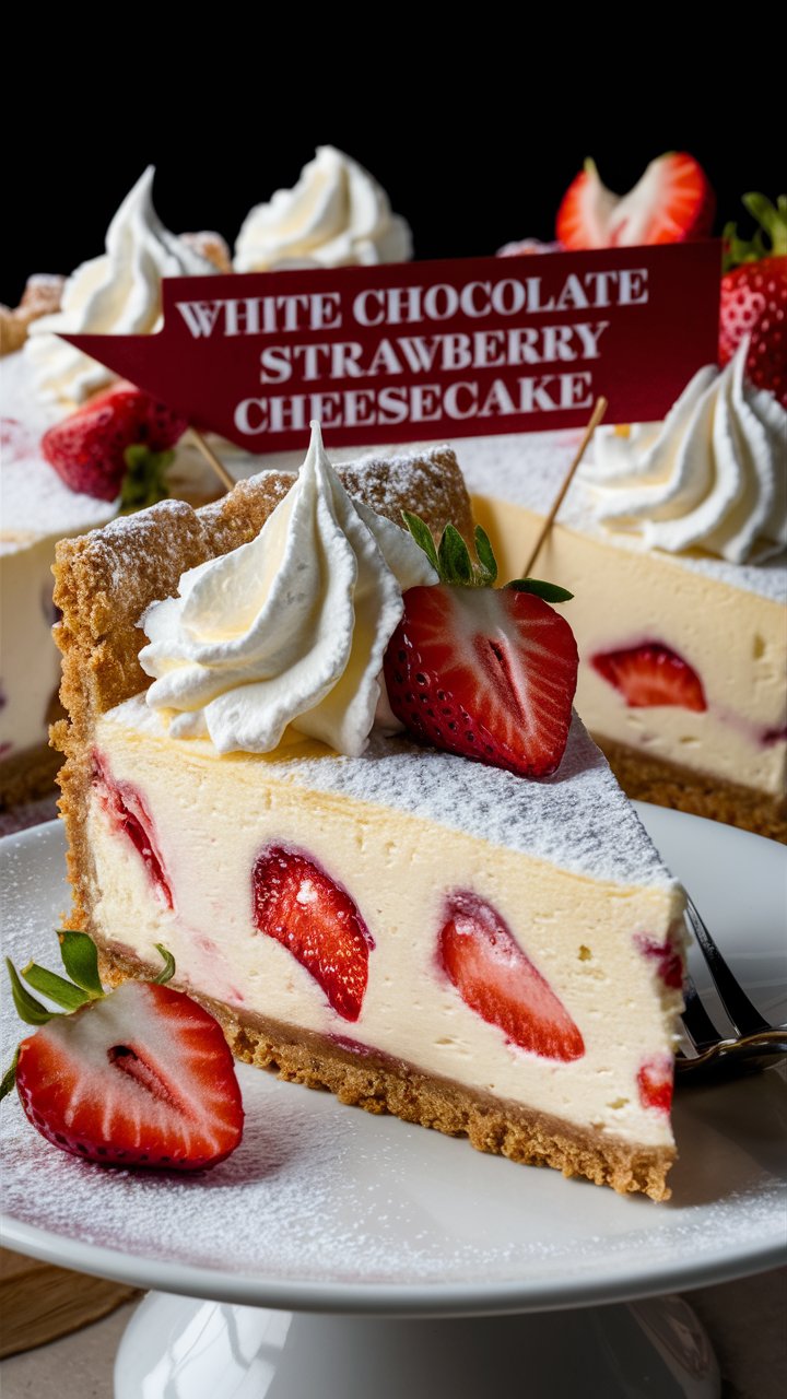 The Best White Chocolate Strawberry Cheesecake with Fresh Berries 2025