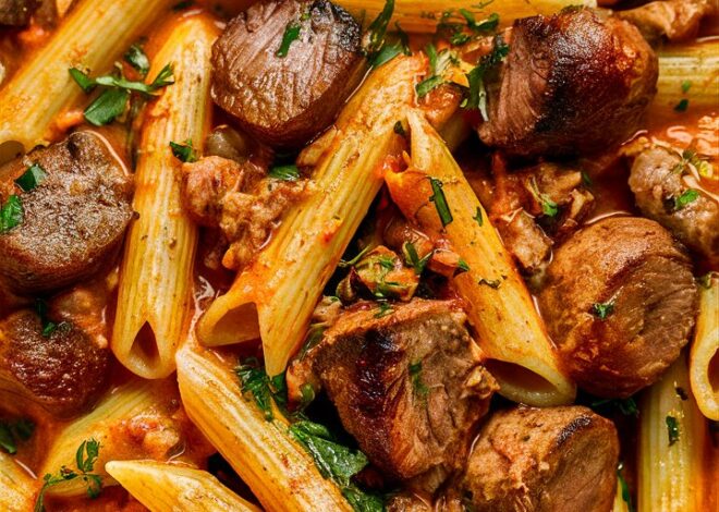 How to Make One-Pot Creamy Cajun BBQ Steak & Sausage Penne at Home 2025