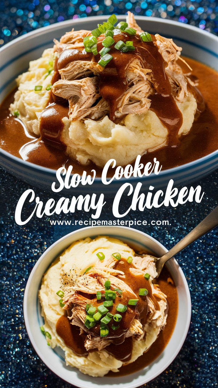 The Best Ever Slow Cooker Creamy Chicken & Gravy 2025