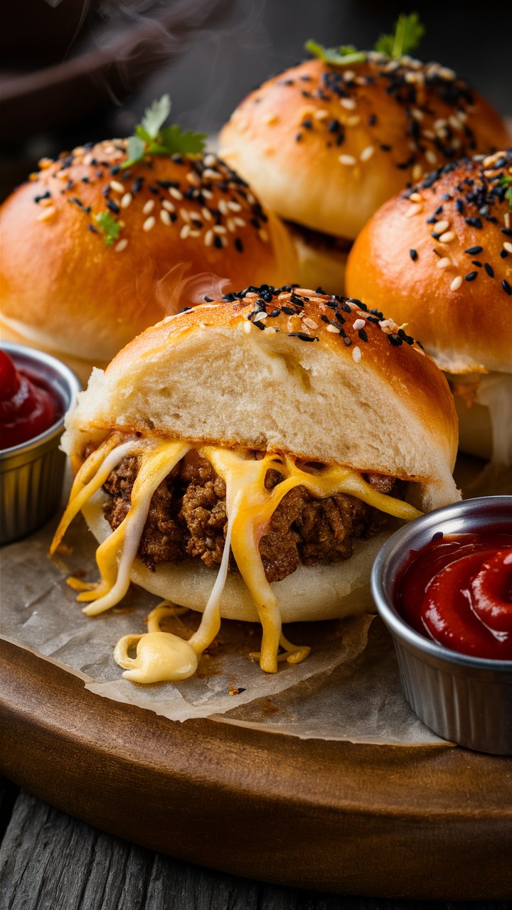 Irresistible Garlic Parmesan Cheeseburger Bombs Recipe – Stuffed with Flavor 2025