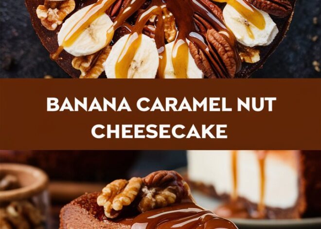 Banana Caramel Nut Cheesecake Recipe 2025