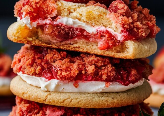 Strawberry Cream Cheese Crumble Cookies 2025