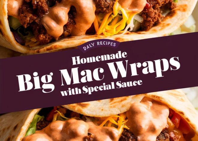 How to Make Big Mac Wraps at Home with Authentic Secret Sauce 2025