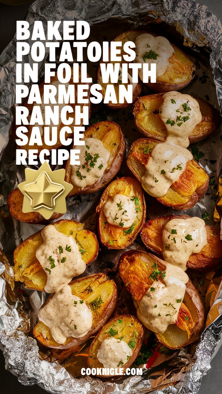 Easy Ranch Parmesan Baked Potatoes in Foil for Oven or Grill 2025