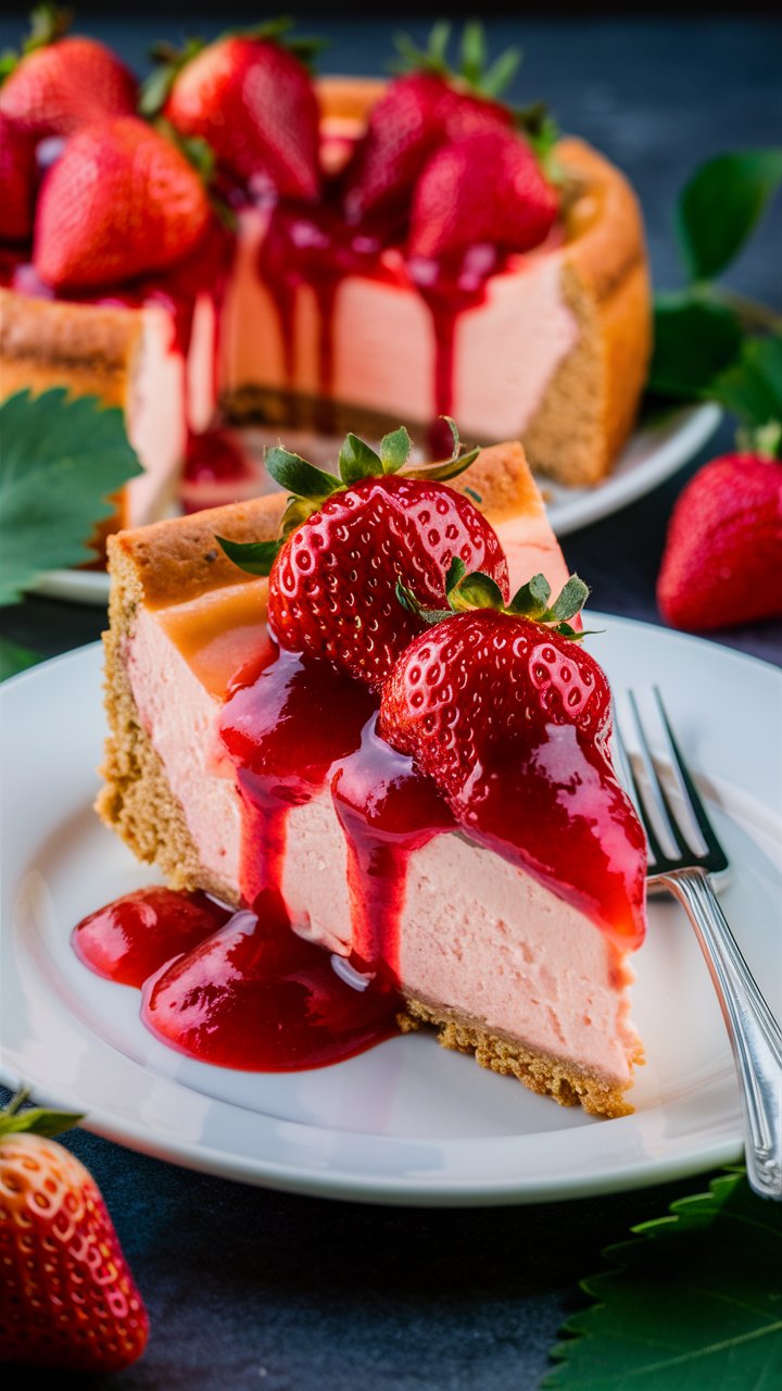 2. The Best Strawberry Crunch Pink Cheesecake Recipe You’ll Ever Make 2025