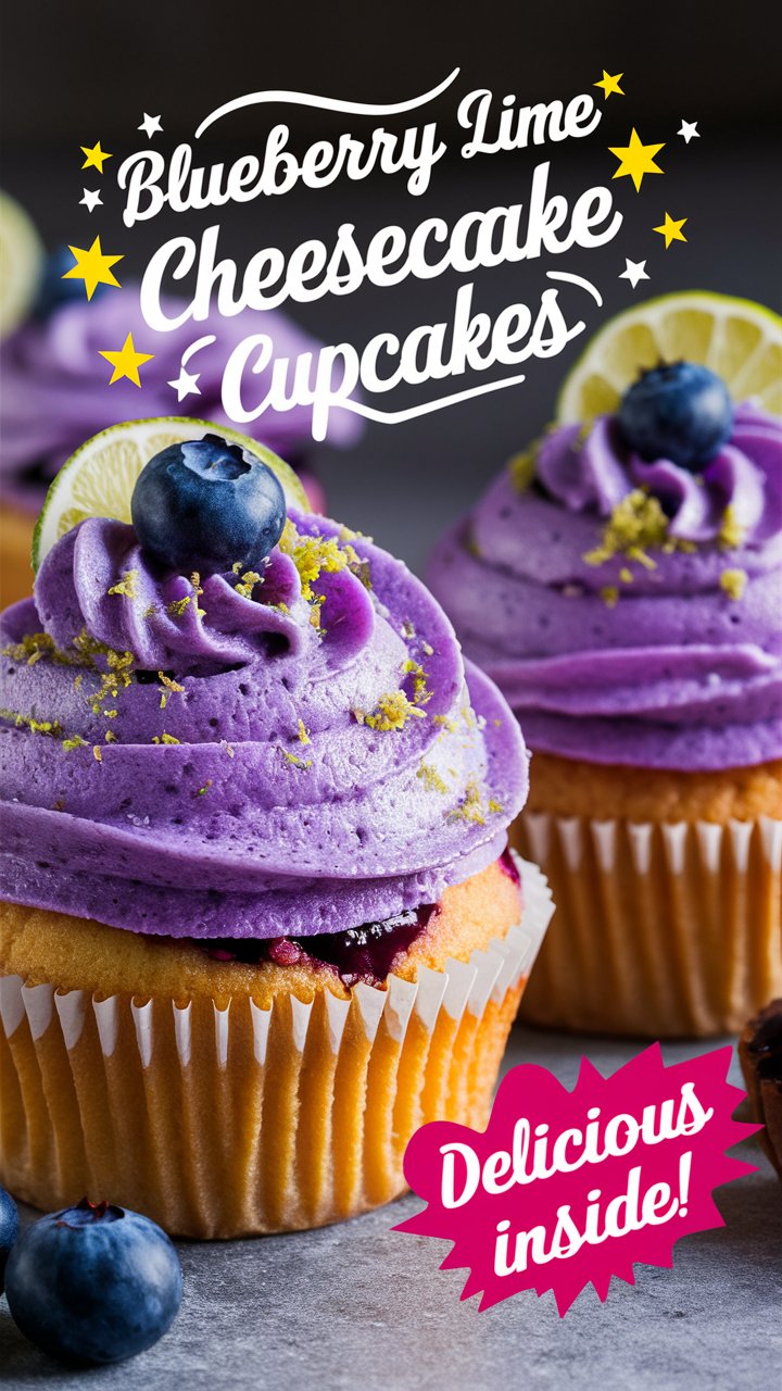 How to Make Moist and Creamy Blueberry Lime Cheesecake Cupcakes at Home 2025