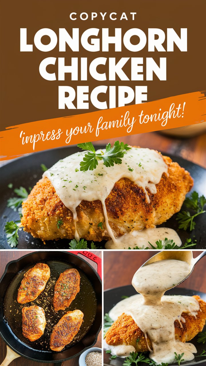 How to Make Longhorn Steakhouse Parmesan Chicken at Home – Easy Copycat Recipe 2025