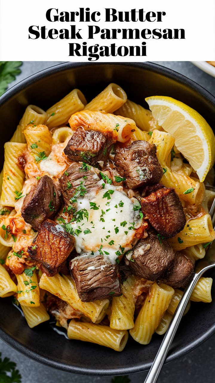 Garlic Butter Steak Parmesan Rigatoni Recipe 2025