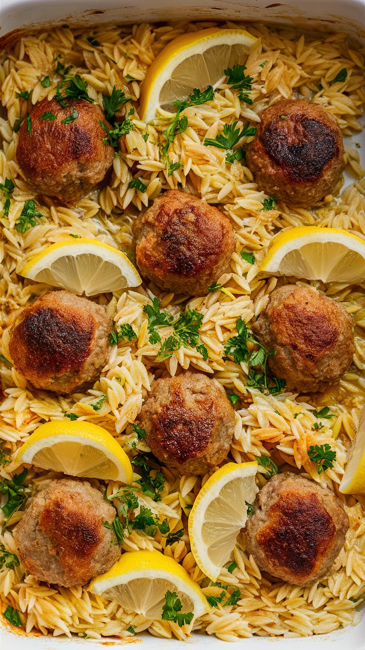 How to Make Juicy Greek Chicken Meatballs with Zesty Lemon Orzo 2025