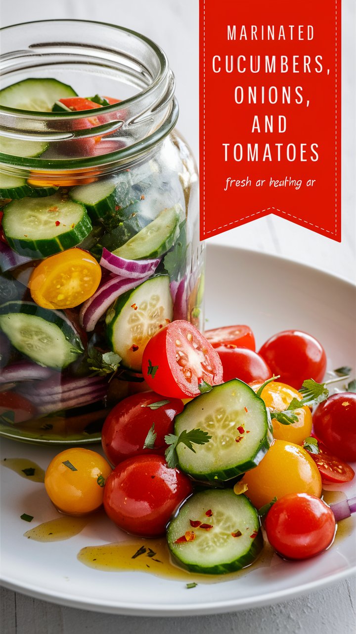 How to Make Delicious Marinated Cucumber, Tomato, and Onion Salad 2025