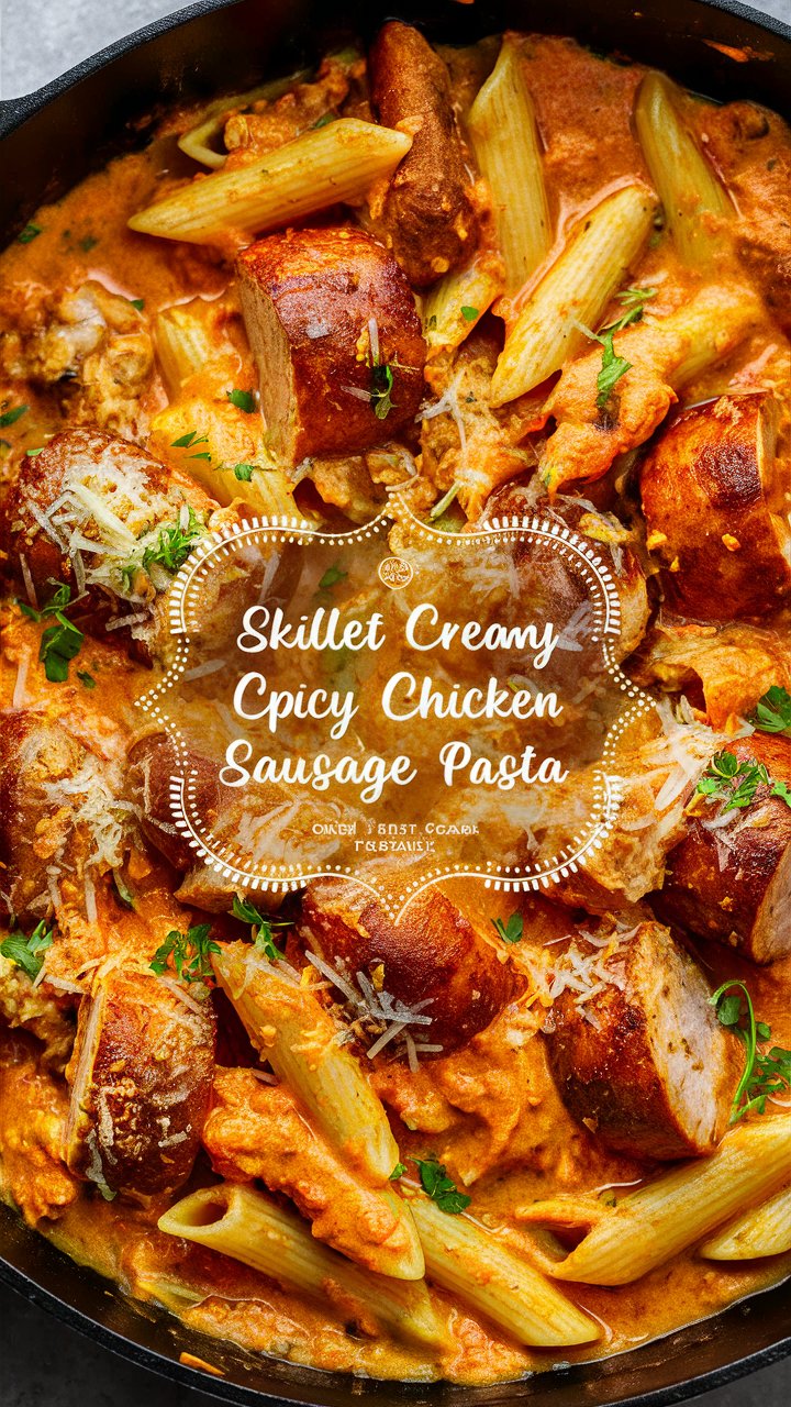 Easy Cajun Chicken and Sausage Pasta Skillet Recipe 2025