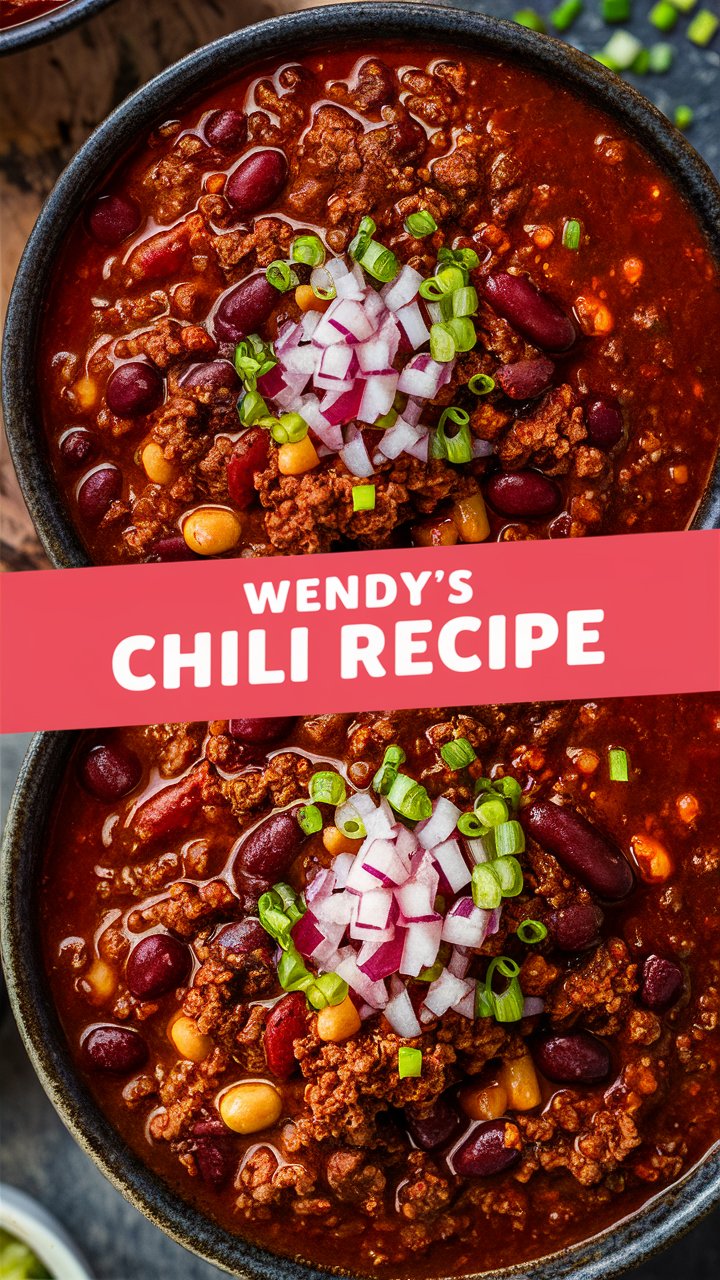 Wendy’s Chili Recipe – The Ultimate Homemade Comfort Food Copycat 2025