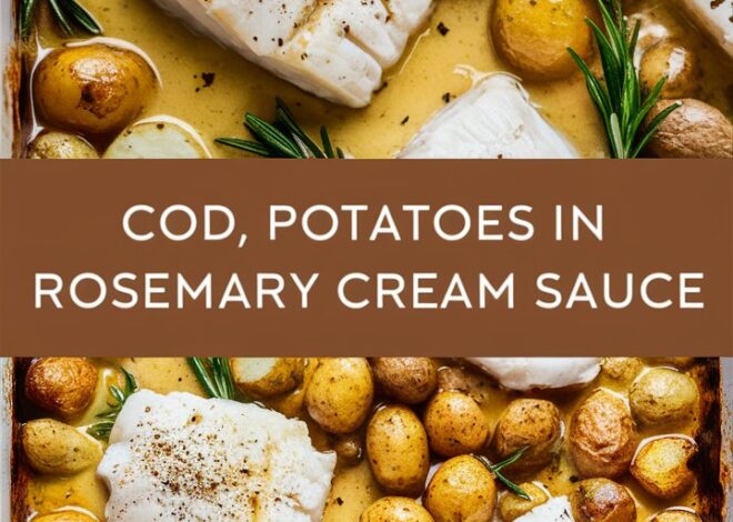 Cod with Potatoes and Creamy Rosemary Sauce – Step-by-Step Guide 2025