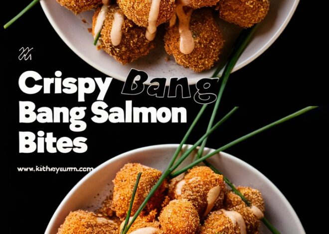 Tender Salmon Cubes Coated in Creamy Spicy Bang Bang Sauce 2025