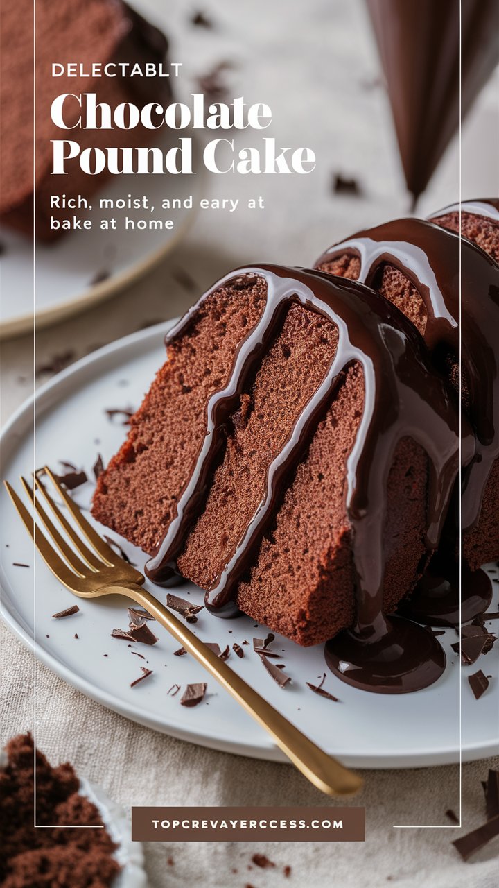 Chocolate Pound Cake Recipe – The Perfect Moist and Rich Chocolate Treat 2025