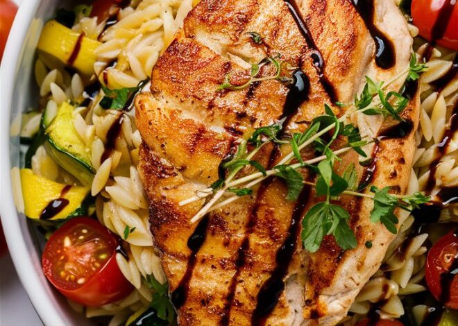 Easy Balsamic Chicken Orzo Skillet – Quick 30-Minute Meal 2025