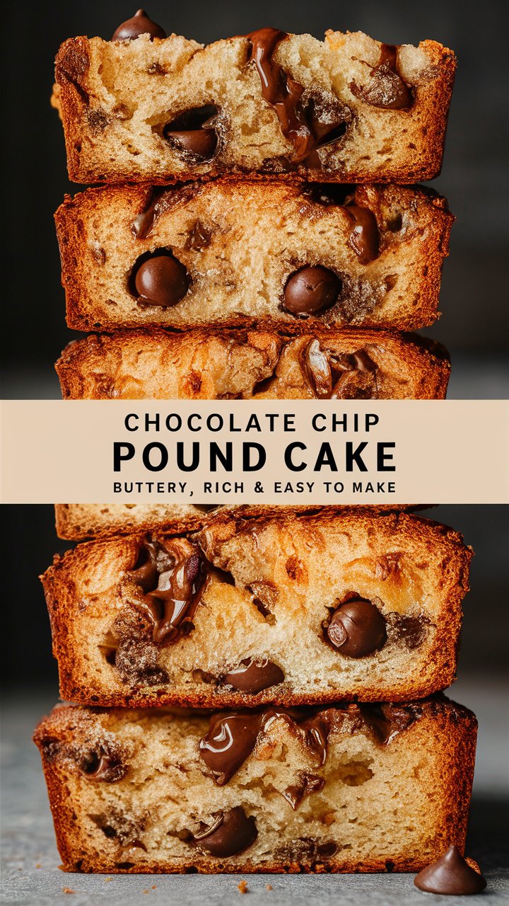 Bakery-Style Moist Chocolate Chip Pound Cake You Can Make at Home 2025