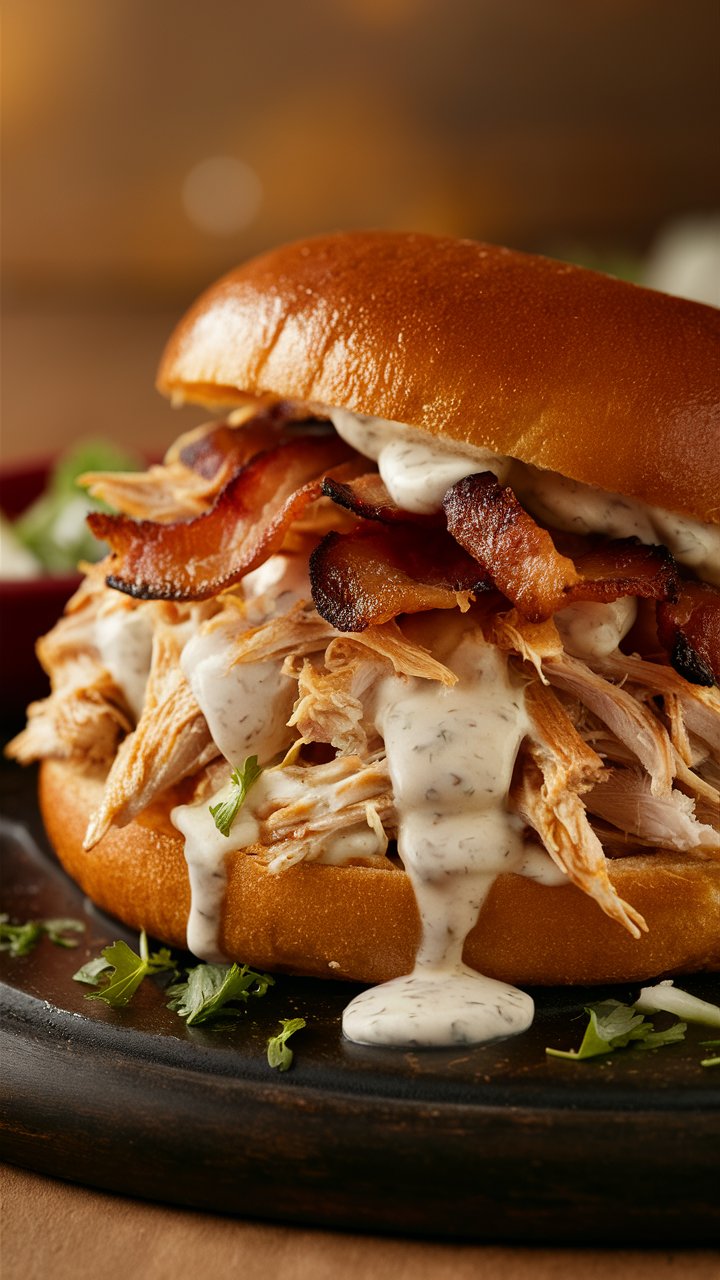 How to Make Creamy Chicken Bacon Ranch Sandwiches in a Slow Cooker 2025
