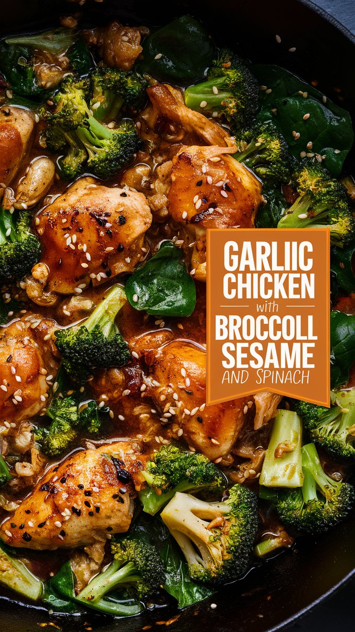 Healthy Garlic Chicken with Broccoli and Spinach Recipe for Busy Nights 2025