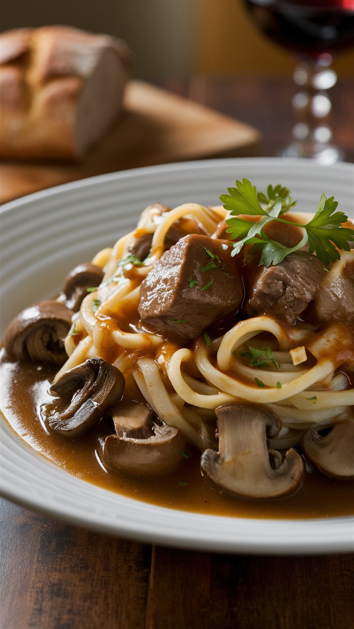Creamy Beef Stroganoff Recipe with Tender Egg Noodles 2025