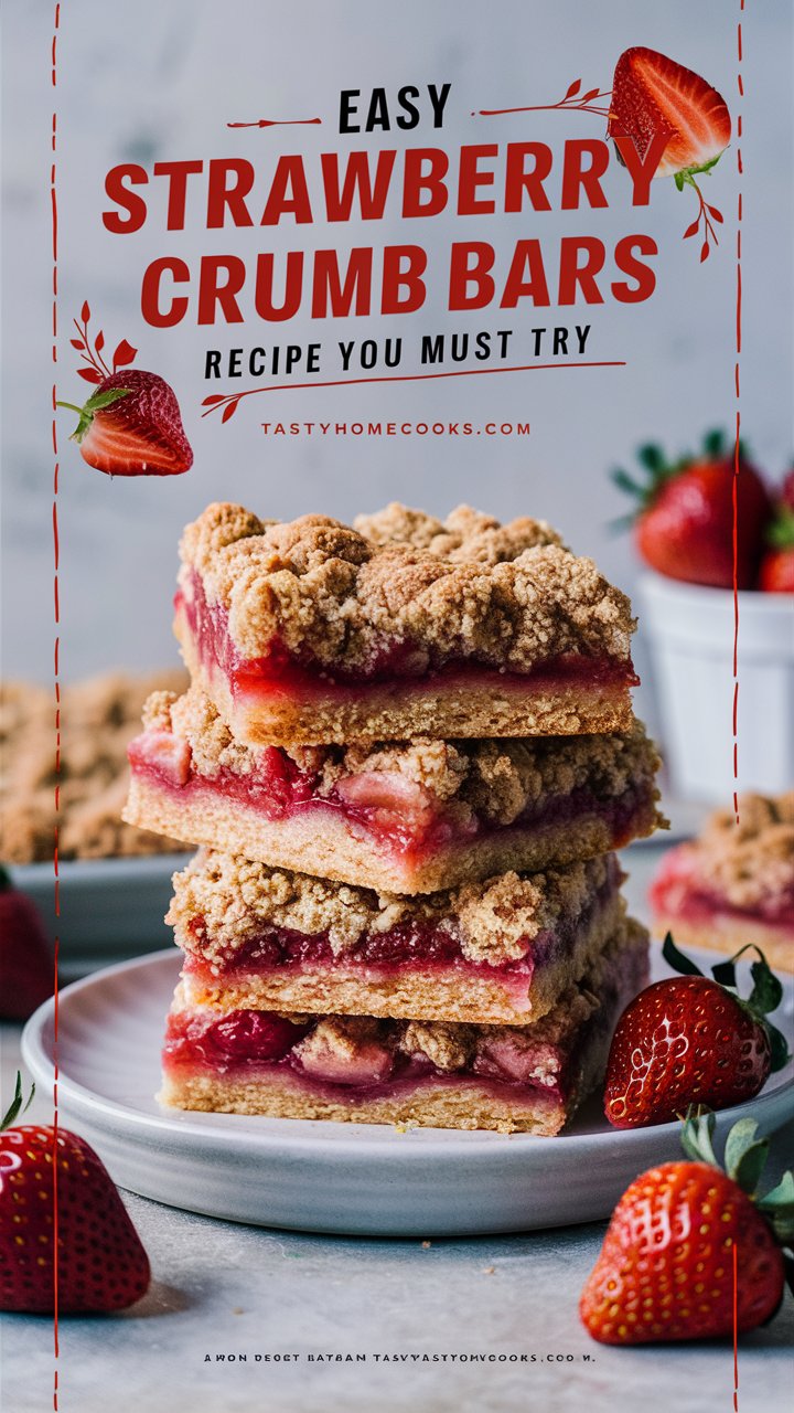 Quick and Easy Strawberry Bars – Perfect for Spring & Summer 2025