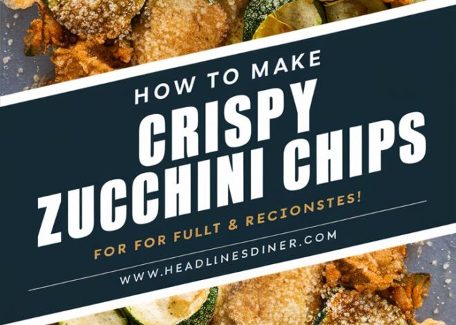 How to Make Perfectly Crispy Zucchini Chips at Home 2025