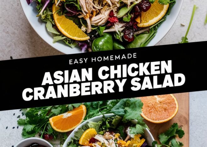 Easy & Healthy Asian Chicken Salad with Cranberries and Crunch 2025