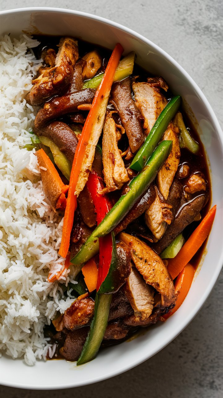Quick Spicy Garlic Chicken Stir Fry with Rice Recipe for Busy Nights 2025