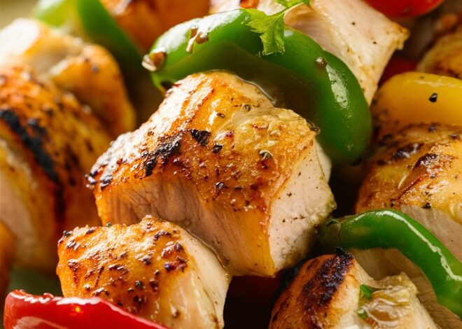 Juicy Grilled Chicken Caesar Kabobs with Smoky Veggies 2025