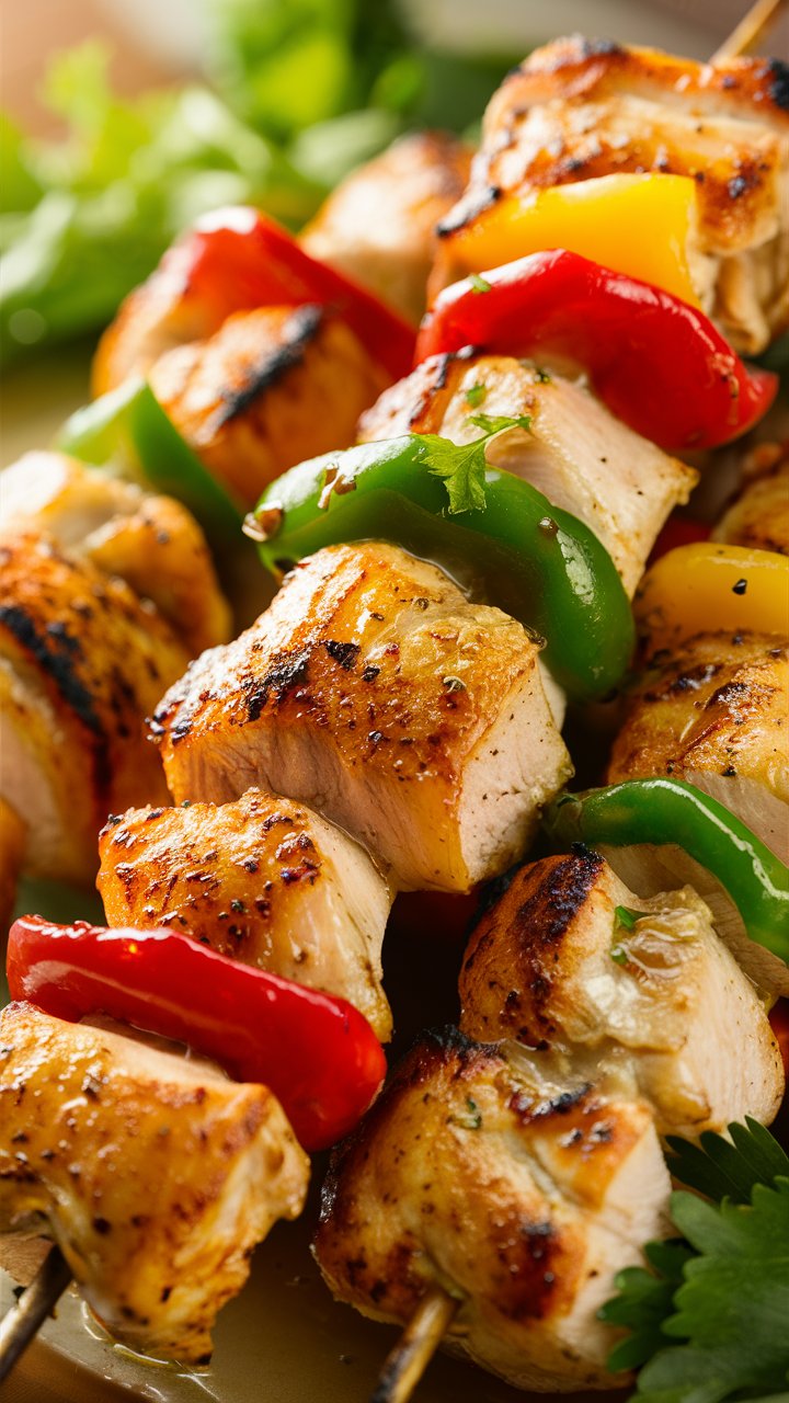 Juicy Grilled Chicken Caesar Kabobs with Smoky Veggies 2025