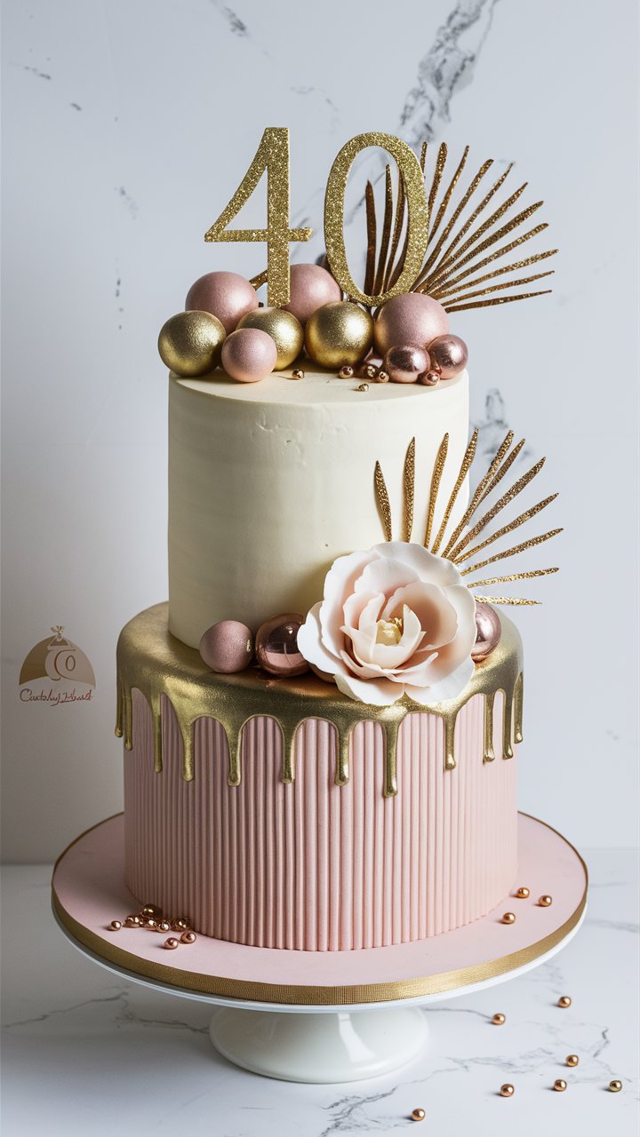 Beautiful and Easy 40th Birthday Cake Ideas for Women at Every Skill Level 2025