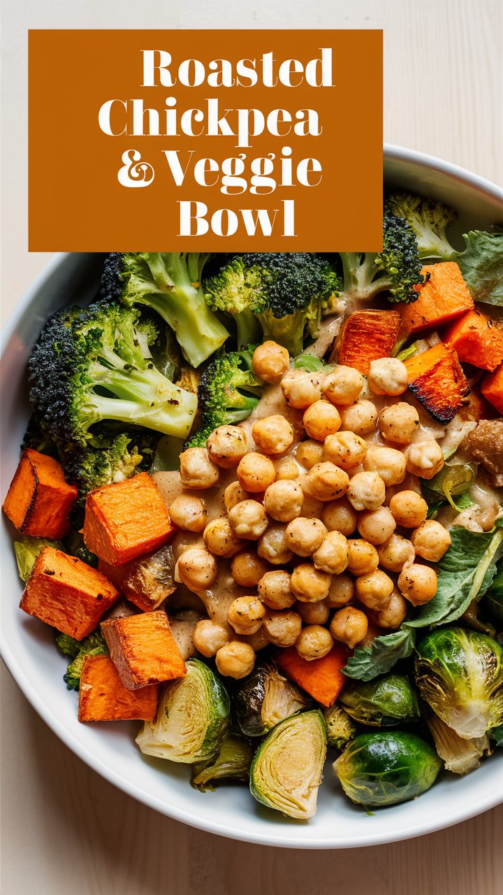 Quick & Easy Roasted Veggie Chickpea Bowl for Lunch or Dinner 2025