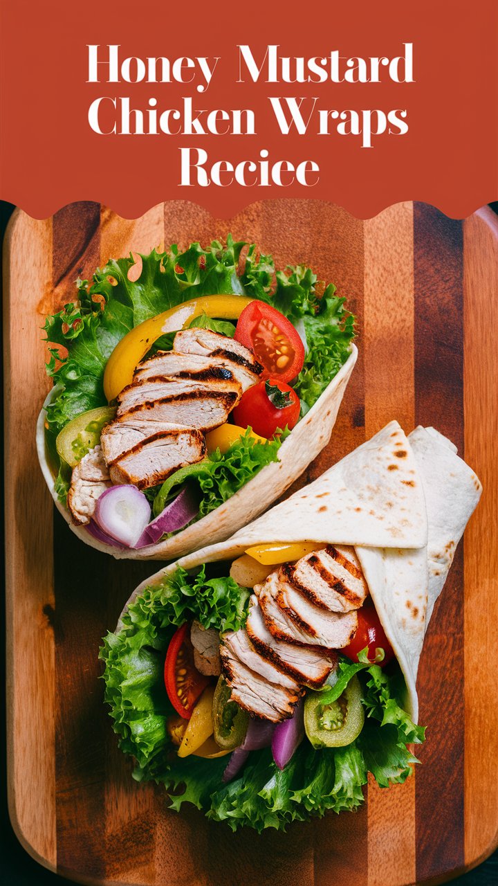 Juicy Chicken Wrap with Creamy Honey Mustard – Perfect for Meal Prep 2025